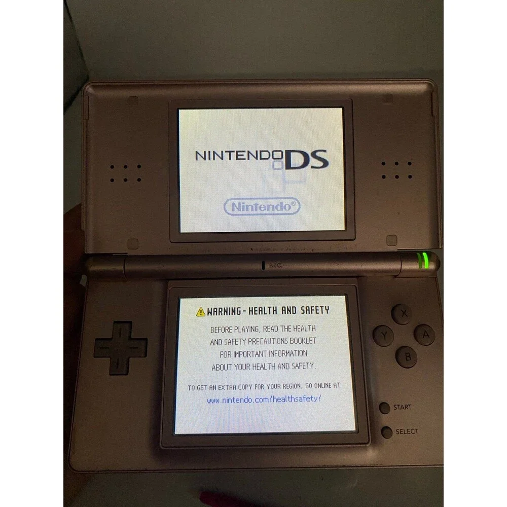 Nintendo DS Lite USG-001 Handheld Console Metallic Rose / Pink supports GBA